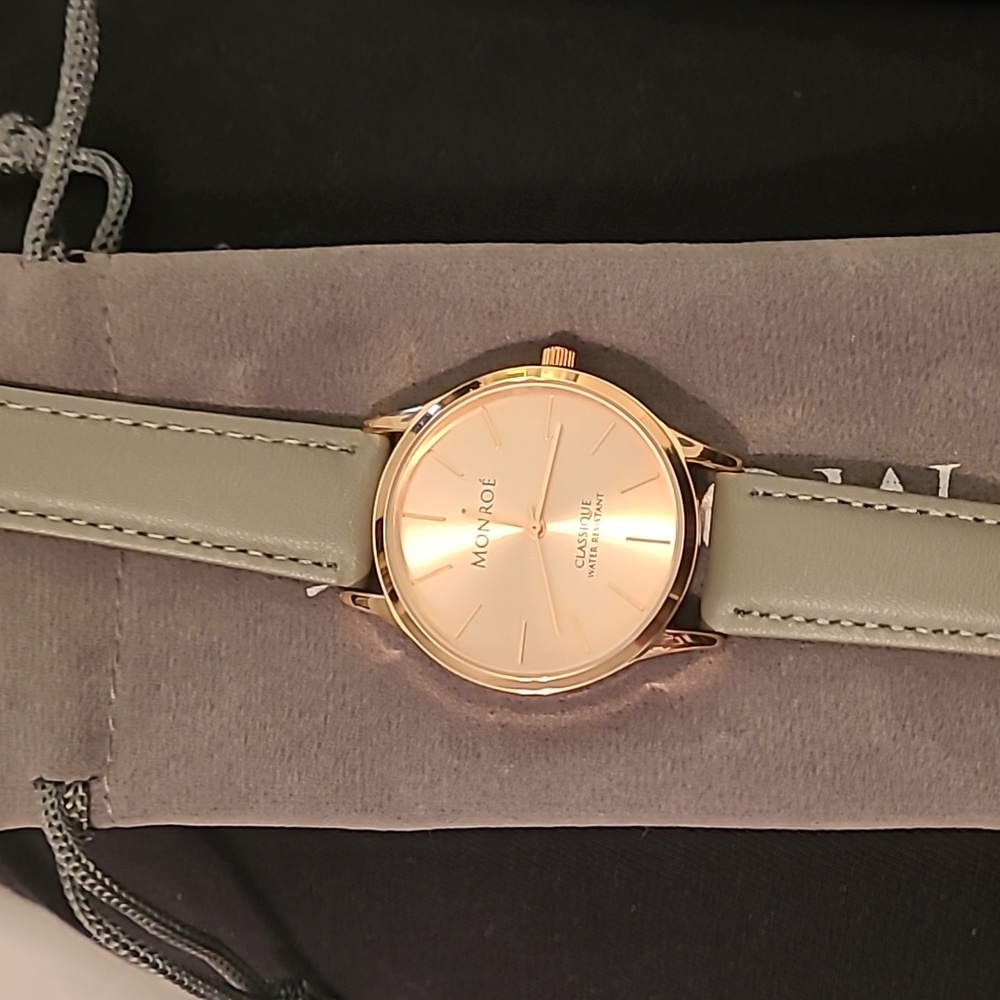 Monroe classique watch grey/rose gold